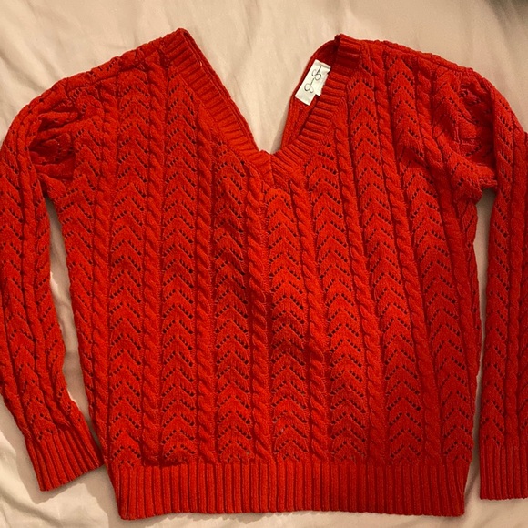 Jessica Simpson Red Sweater - Picture 1 of 3
